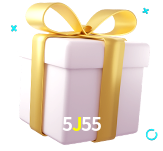 Receba seus bônus de boas-vindas no 5J55