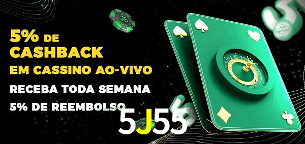 Promoções do cassino ao Vivo 5J55